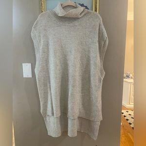 fab’rik Metallic Knit Turtle Neck Pullover Sweater